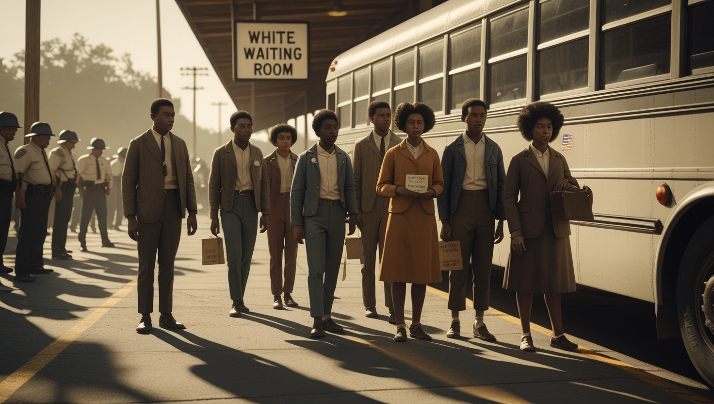 The Road to Equality: The Fight of American Freedom Riders
